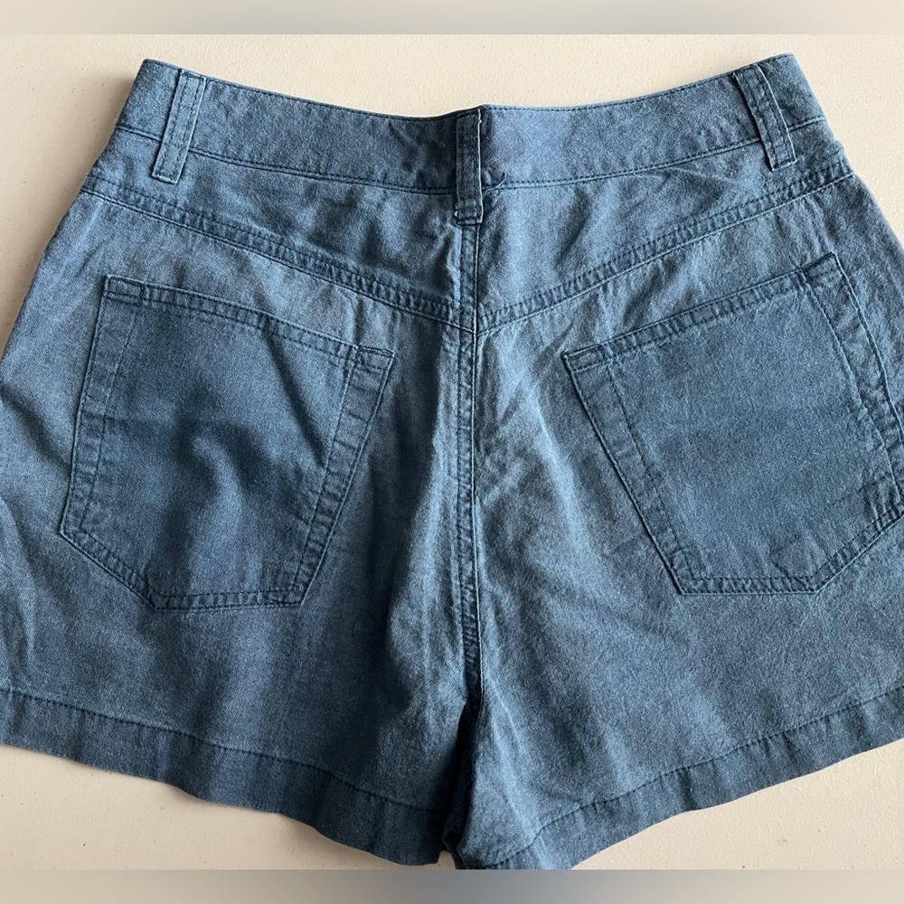 💙👖DKNY Denim Blue Cotton Shorts NEW🩳 - Picture 2 of 9